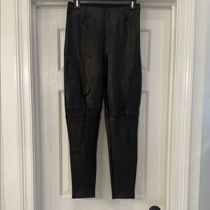 Black Faux Leather pants by Abercrombie